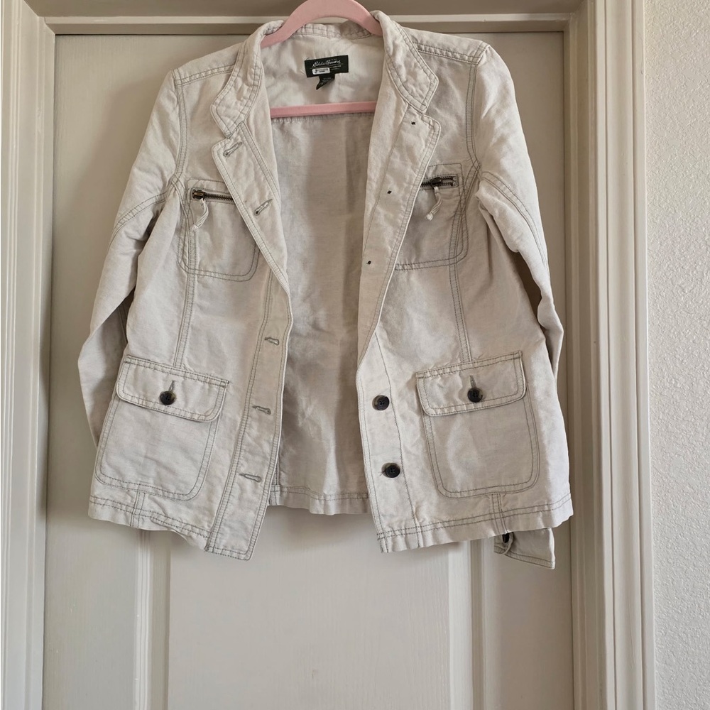 Eddie Bauer Women's Cream Utility Jacket